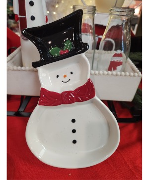 Snowman Serving Tray 