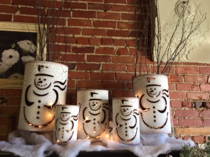 Snowman Tins