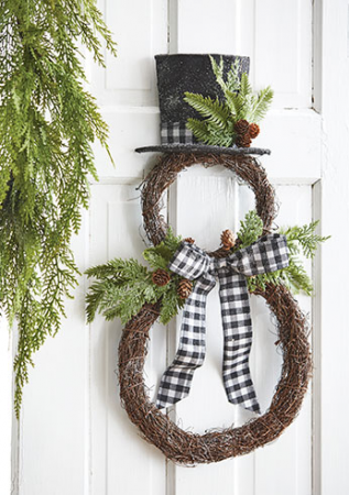 Snowman Wreath
