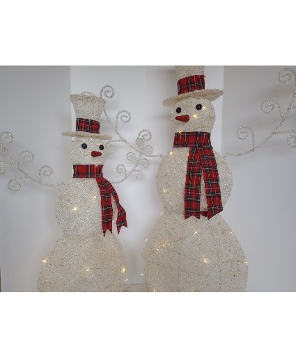 Snowmen Lighted Christmas Decor