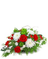 Snowscape Centerpiece Flower Arrangement