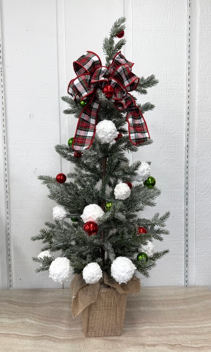 Snowy Christmas Pine Tree 