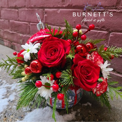 Snowy City Keepsake Vase
