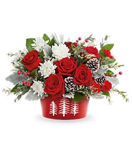 Snowy Pines Centerpiece 