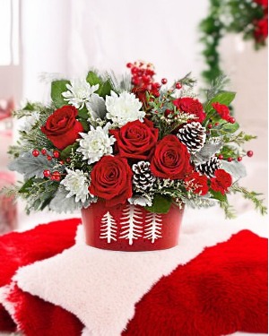 Snowy Pines Centerpiece Christmas