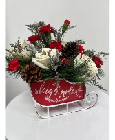 Snowy Sleigh Ride Bouquet Christmas Floral Bouquet