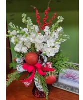 Snowy Stock Surprise Vase