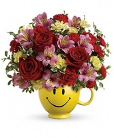 So Happy Smiley  Flower arrangement 