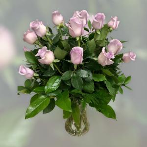 So Sweet Lavender Roses Vase Arrangement