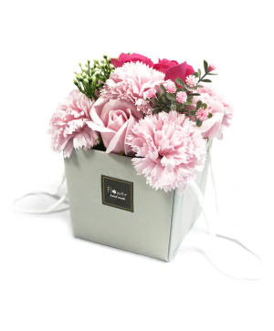 Soap Flower Bouquet - Pink Rose & Carnation 
