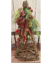 Soft and Light Grapevine Tree with Lights and Holiday Trim