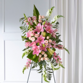 Soft and Sweet Pinks Standing Spray