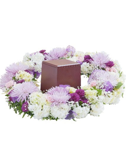 Soft and Sweet Surround Cremation Flowers