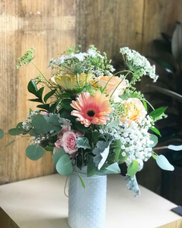 Soft and Sweet Vase Arrangement