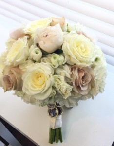 Soft Cream & Blush Wedding Bouquet in Sebastian, FL | PINK PELICAN FLORIST