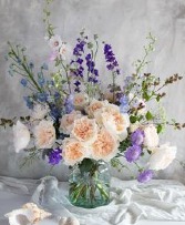 soft lavender and peach  SPRING 