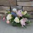 Soft Pastel Bubble Bowl Fresh Garden Arrangement