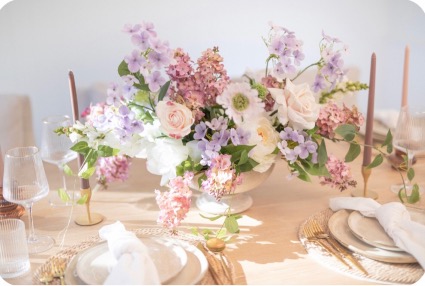 Soft Pastel Centrepiece 