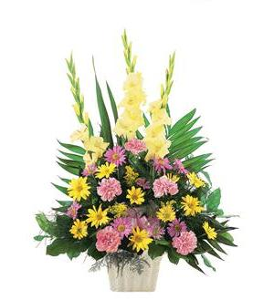 Soft Pinks and Yellows Sympathy Tribute