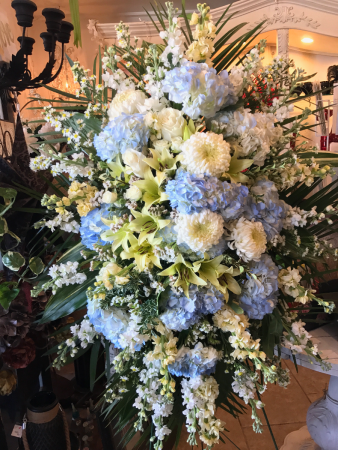  Farewell blues Standing Spray in Lompoc, CA | BELLA FLORIST AND GIFTS