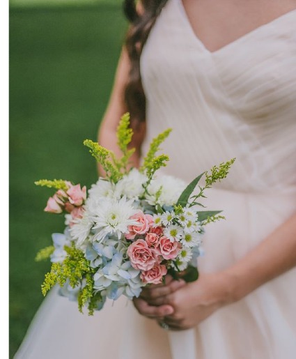 Soft Wildflower Wedding Bouquet