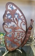 Solar Metal Butterfly Spring