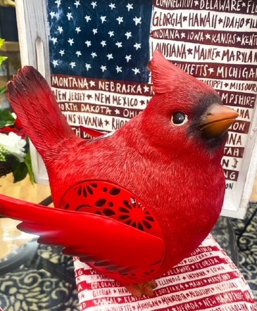 Solar Light Up Cardinal  in Anderson, IN | The Gift Box