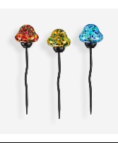 Solar Mushroom Garden Stake Gift