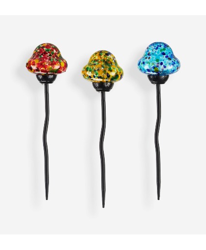 Solar Mushroom Garden Stake Gift