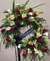 Solemn Solute Wreath (Personal items not included)