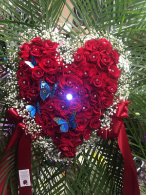 Solid Rose Heart Love heart in Ozone Park, NY | Heavenly Florist Solid Rose Heart Love heart in Ozone Park, NY | Heavenly Florist