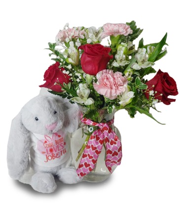 SOME BUNNY LOVES YOU Fresh with Plush in Augusta, KY | AMY'S BLUE DAISY