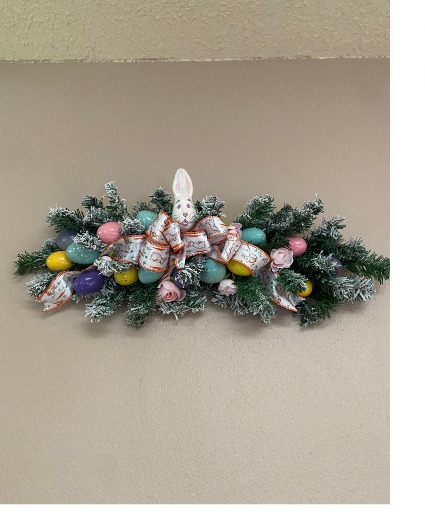some bunny special side swag perfect for any bunny 1 only decorated with assortment of eggs