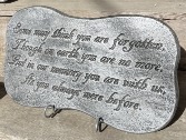 Some may think Memorial Garden Stone