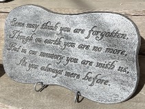 Some may think Memorial Garden Stone