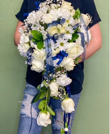 Something Blue Bridal Bouquet in Prescott, AZ | PRESCOTT FLOWER SHOP