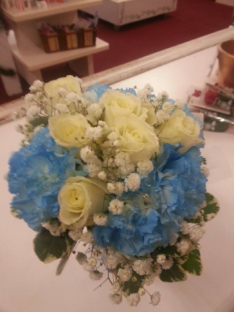Something Blue  Wedding bouquet