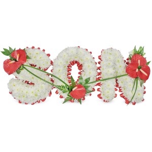 "SON" Floral Tribute Standing Wreath