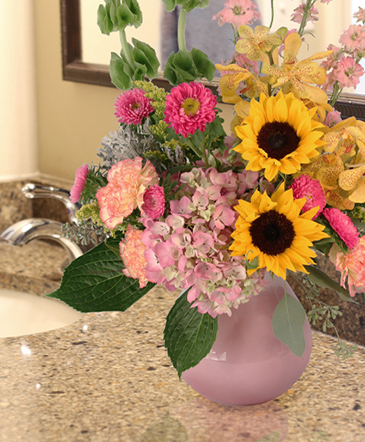 Soothing Sunflowers Lifestyle Arrangement in Port Dover, ON | Upsy Daisy Floral Studio
