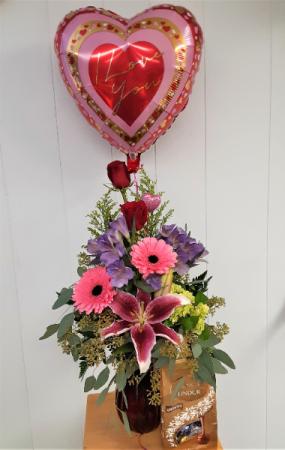 Soulful Love Trifecta Floral Arrangement in Presque Isle, ME | COOK FLORIST, INC.