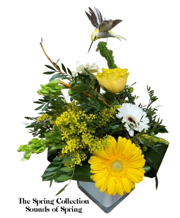 Sounds of Spring container arrangement in Invermere, BC | INSPIRE FLORAL BOUTIQUE