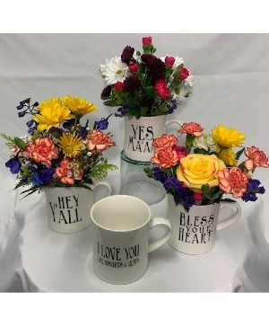 Southern Mug Sayings Mixed flowers