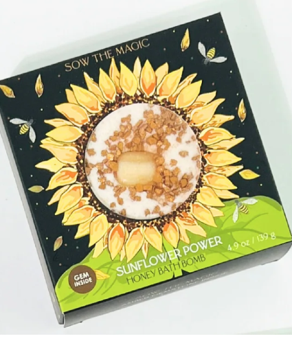 Sow The Magic Sunflower Power Honey Bath Bomb Bath Bomb 