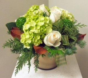 Sparkle Holiday Vased Arrangement, Compact