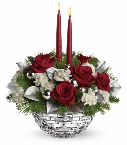 christmas flower centerpiece