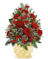SNOWFLAKE BlESSING TREE Vase arrangement