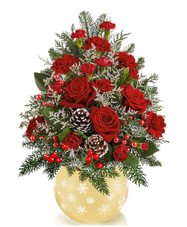 SNOWFLAKE BlESSING TREE Vase arrangement in Kanata, ON | Ginestra Flower Shop