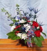 Sparkler Glass Cube Arrangement