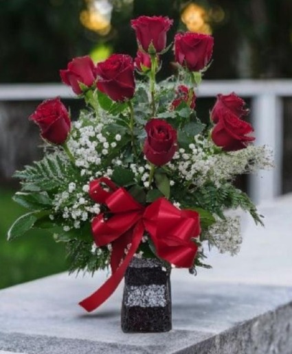 Sparkling Elegance Rose Vase FHF-R566 Local Only