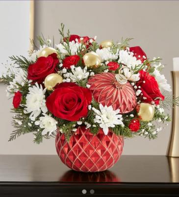 Sparkling Holiday Ornament Fresh floral arrangement in Elyria, OH | PUFFER'S FLORAL SHOPPE, INC. Sparkling Holiday Ornament Fresh floral arrangement in Elyria, OH | PUFFER'S FLORAL SHOPPE, INC.